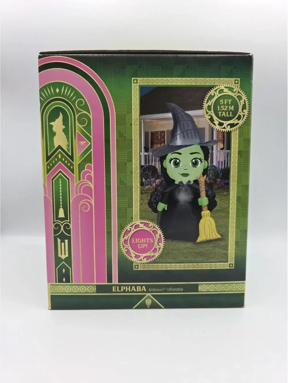 5 FT ELPHABA THE WITCH FROM WICKED AIRBLOWN YARD INFLATABLE